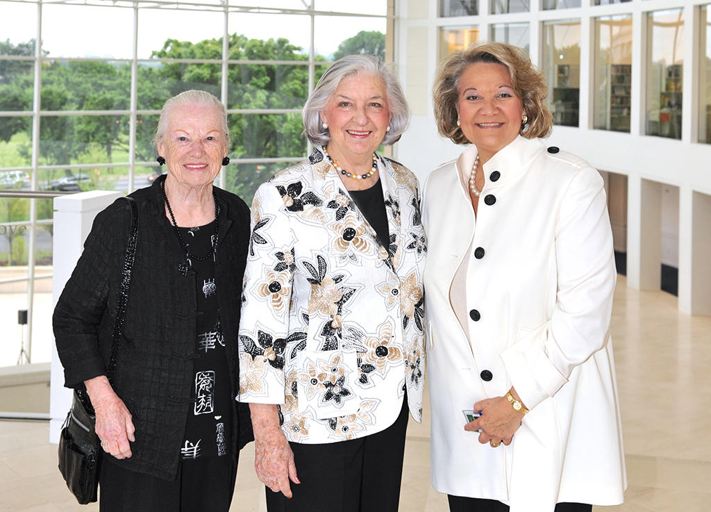 Pictured from left to right, Mary Lou Hughes, Betty Bumpers, Cheri Carter